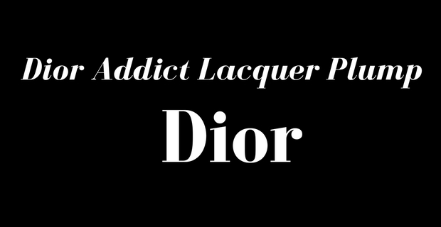 Dior Addict Lacquer Plump